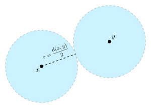 Hausdorff property in metric spaces.svg